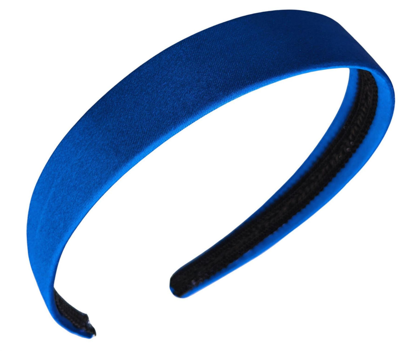 2.5cm (1") Royal Blue Satin Covered Plastic Alice Hair Band Headband No Teeth