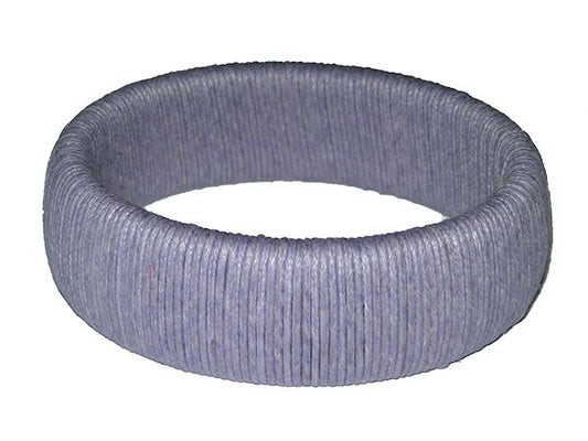 Ladies 2.5cm Wide Purple Cord Wrapped Chunky Bracelet Bangle Jewellery