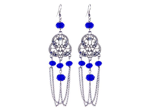 Cobalt Blue Vintage Earrings