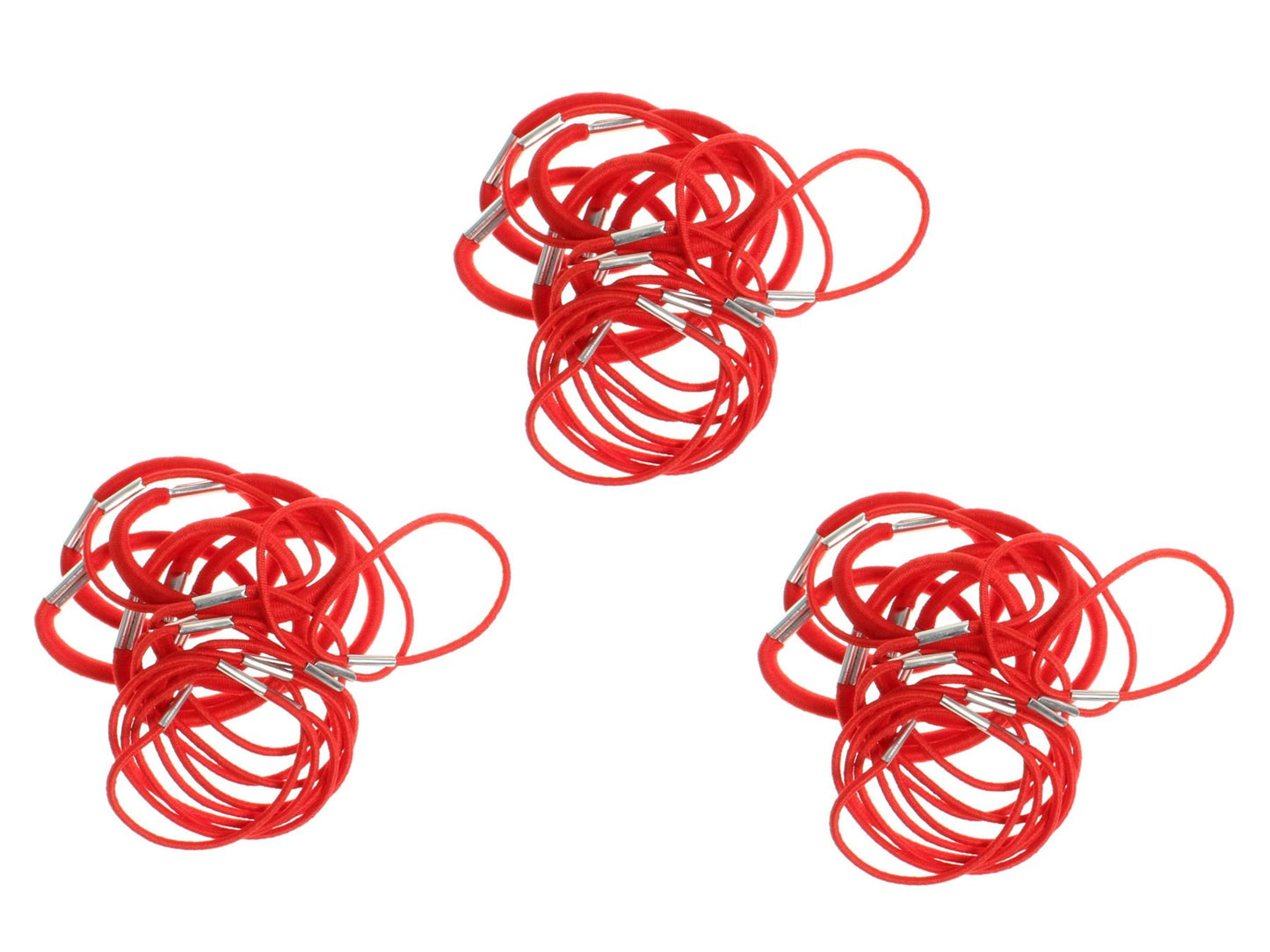 54 x Red Thick and Thin School Hair Elastic Bobbles Hairbands Work Gym Hair