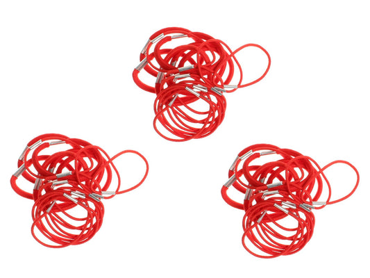 54 x Red Thick and Thin School Hair Elastic Bobbles Hairbands Work Gym Hair