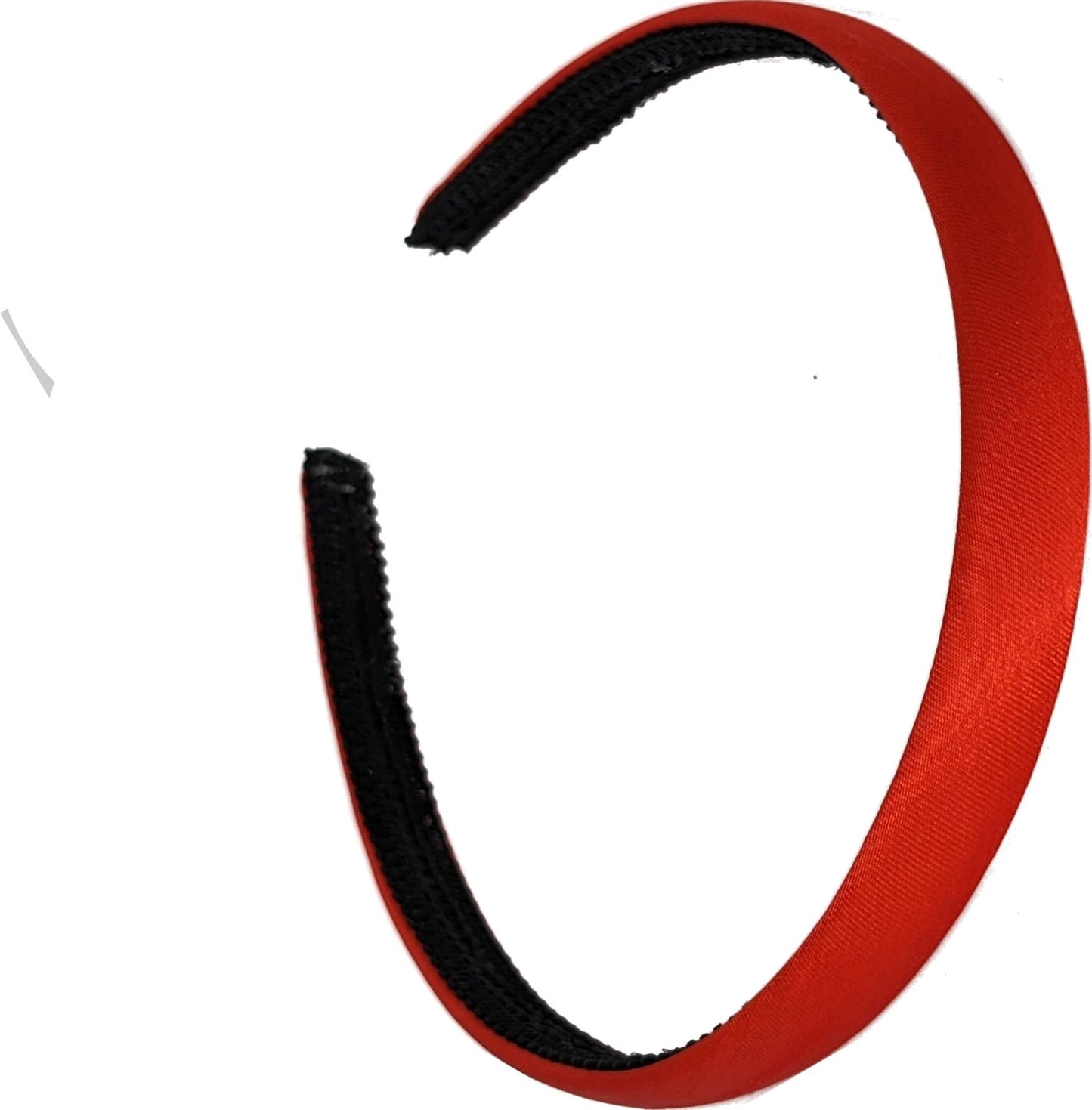 1.5cm Bright Red Fabric Curved Plastic Alice Hair Band Headband No Teeth