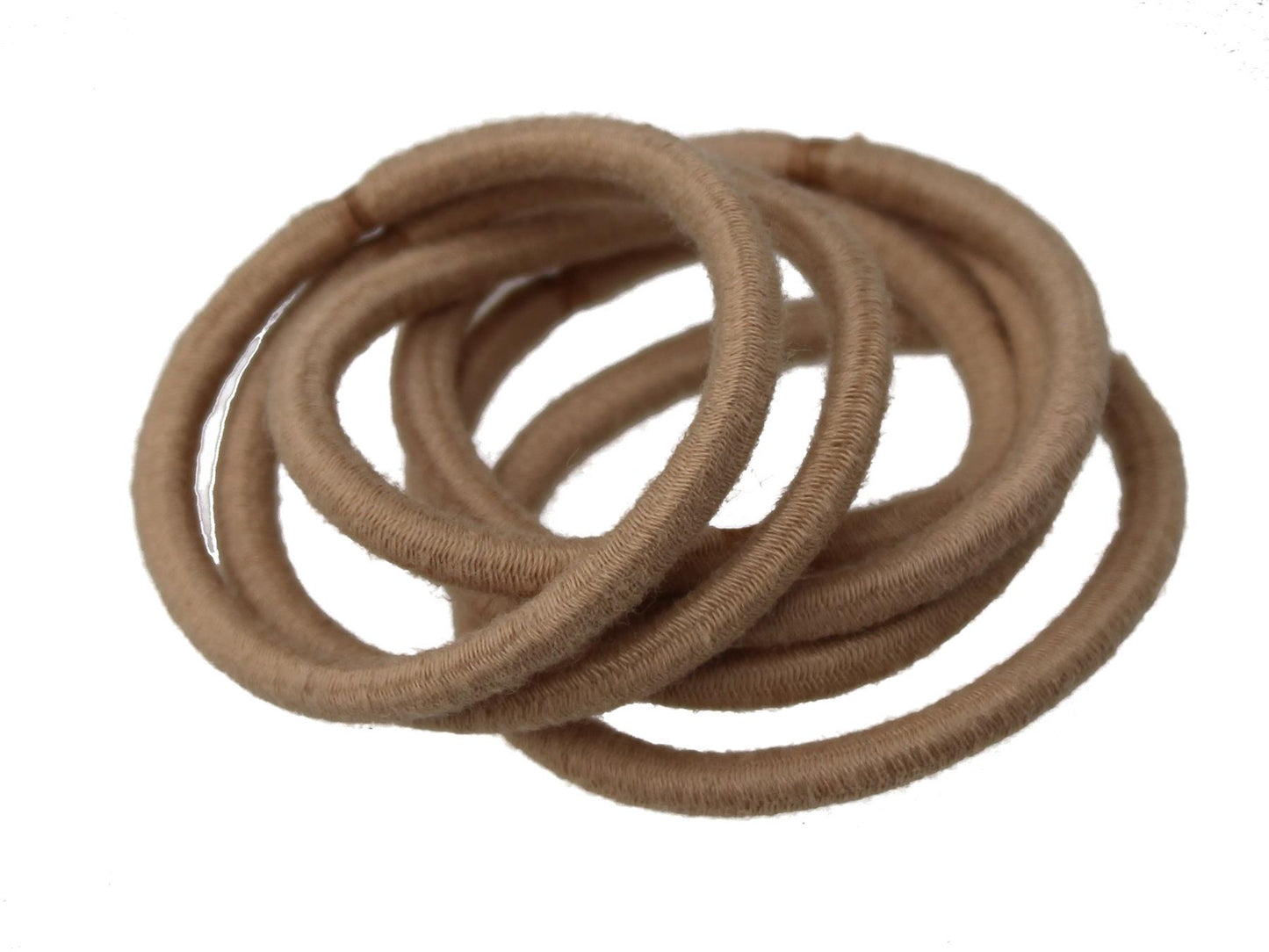 Nude Blonde Coffee Snag-Free Hair Elastics Hair Bands Hair Bobbles