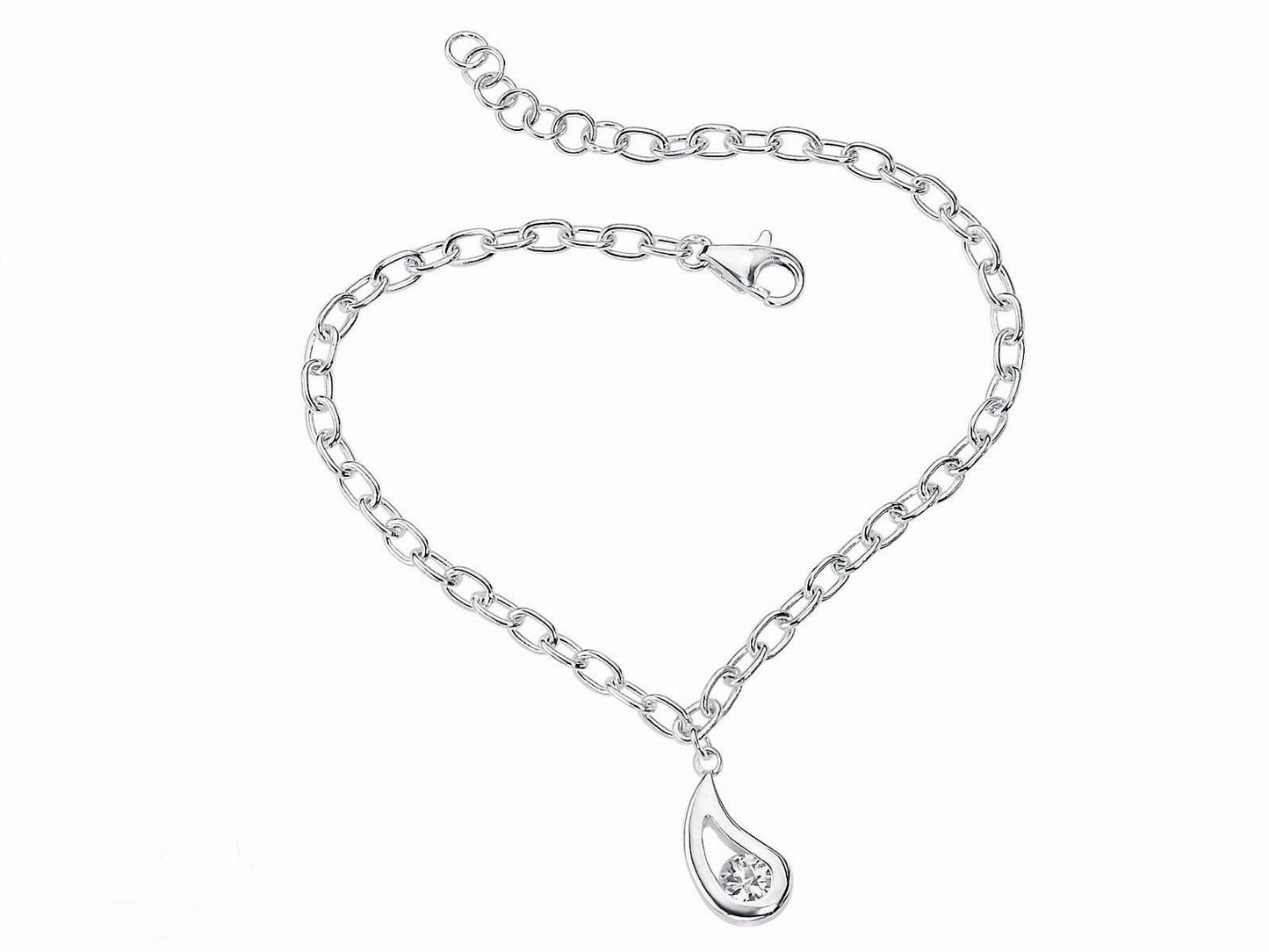 CZ Tear Drop Bracelet