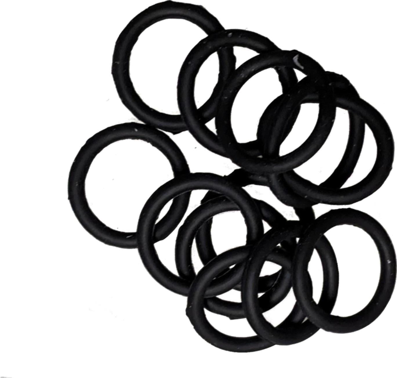 Mini Small Black Silicone Non Slip Endless Snag Free Elastics Hair Bands