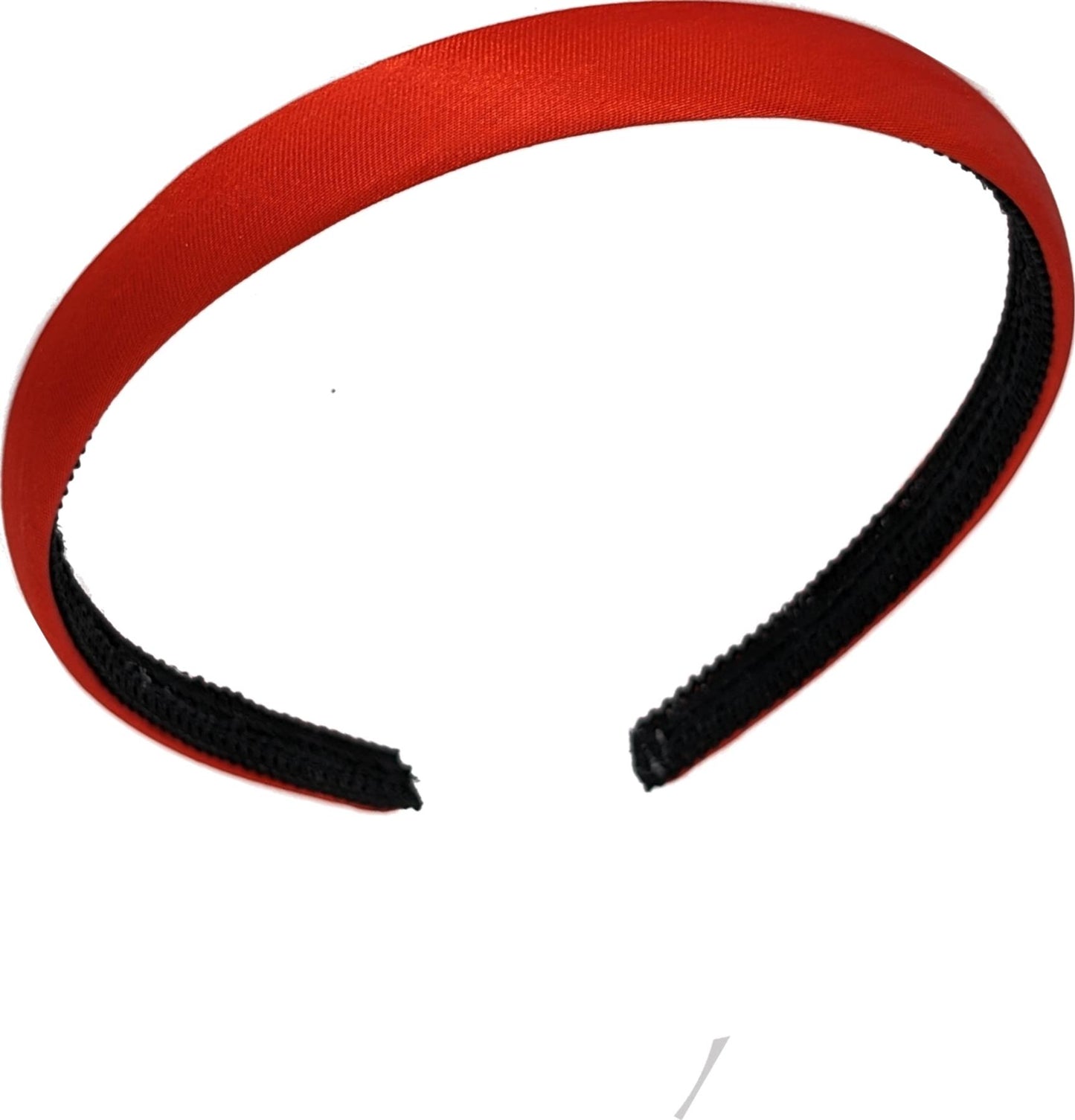 1.5cm Bright Red Fabric Curved Plastic Alice Hair Band Headband No Teeth