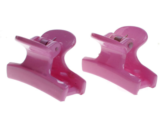 2 x 3.5cm Small Lilac Purple Plastic Hair Claws Clips Clamps Bulldog Clips