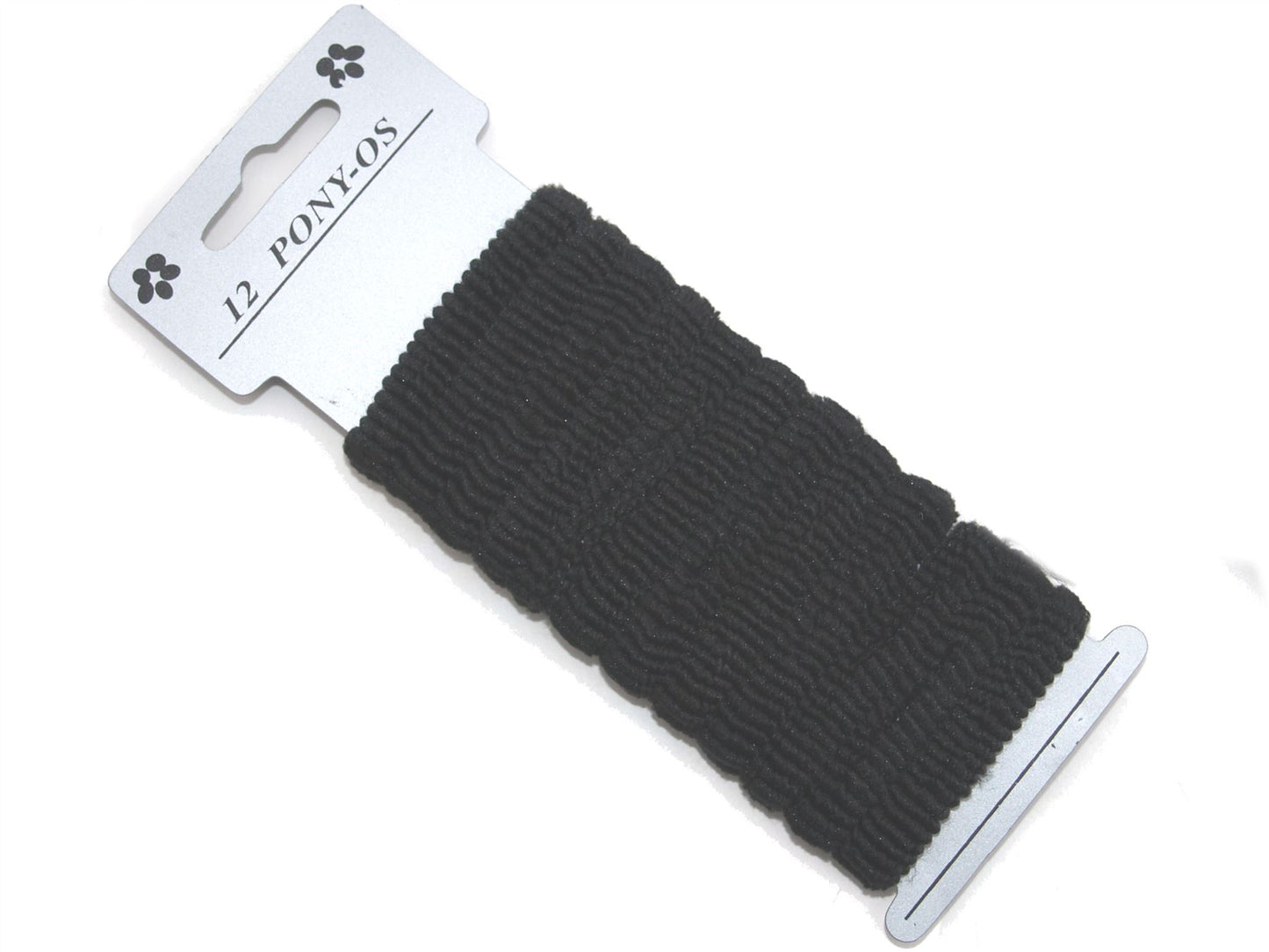 Black Ponios Donuts Hair Elastics Hair Bands