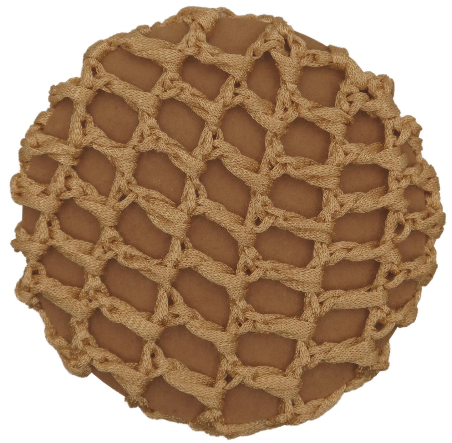 Golden Blonde Ribbon Knot Bun Elasticated Hair Net Ballet Dance Gymnastics