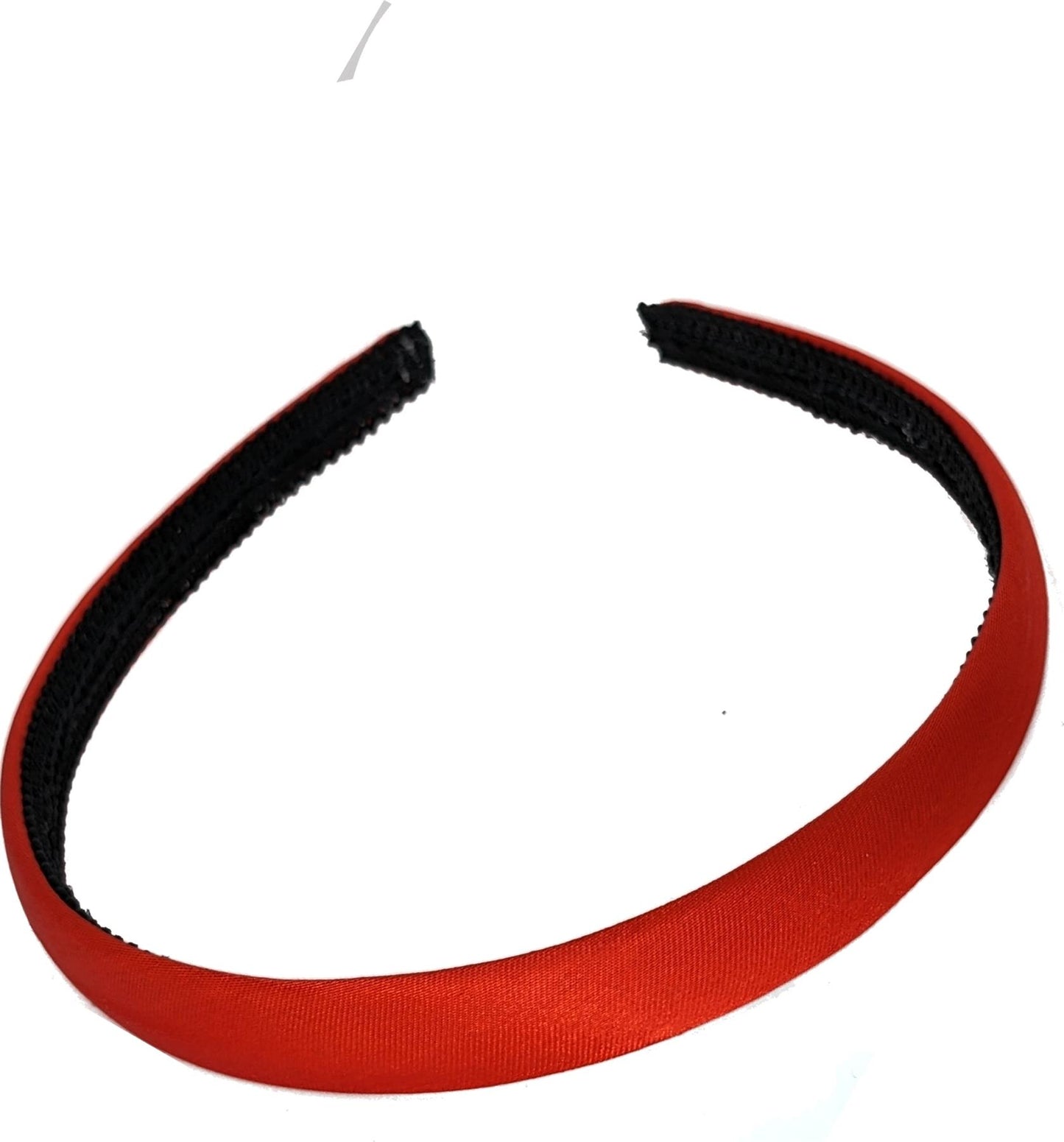1.5cm Bright Red Fabric Curved Plastic Alice Hair Band Headband No Teeth