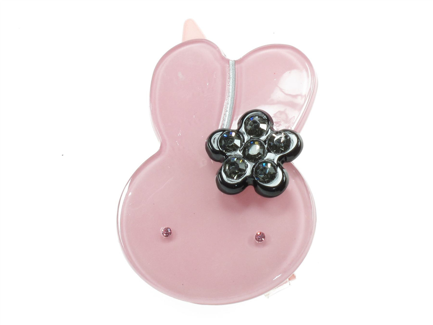 Cute Lilac Purple Bunny Crystal Hair Clip Grip Slide Girls Womens Accessory