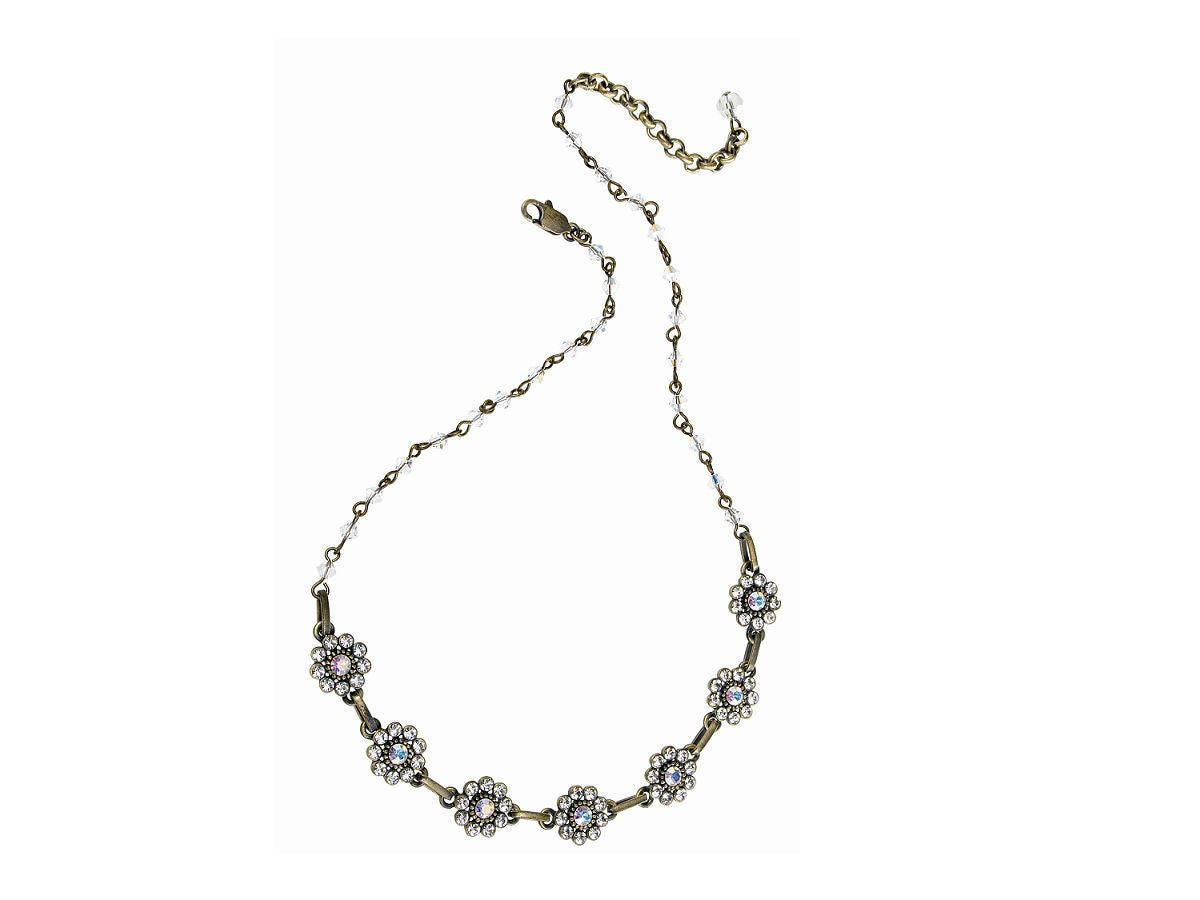 White Flower Necklace Fashion Jewellery Ladies Women
