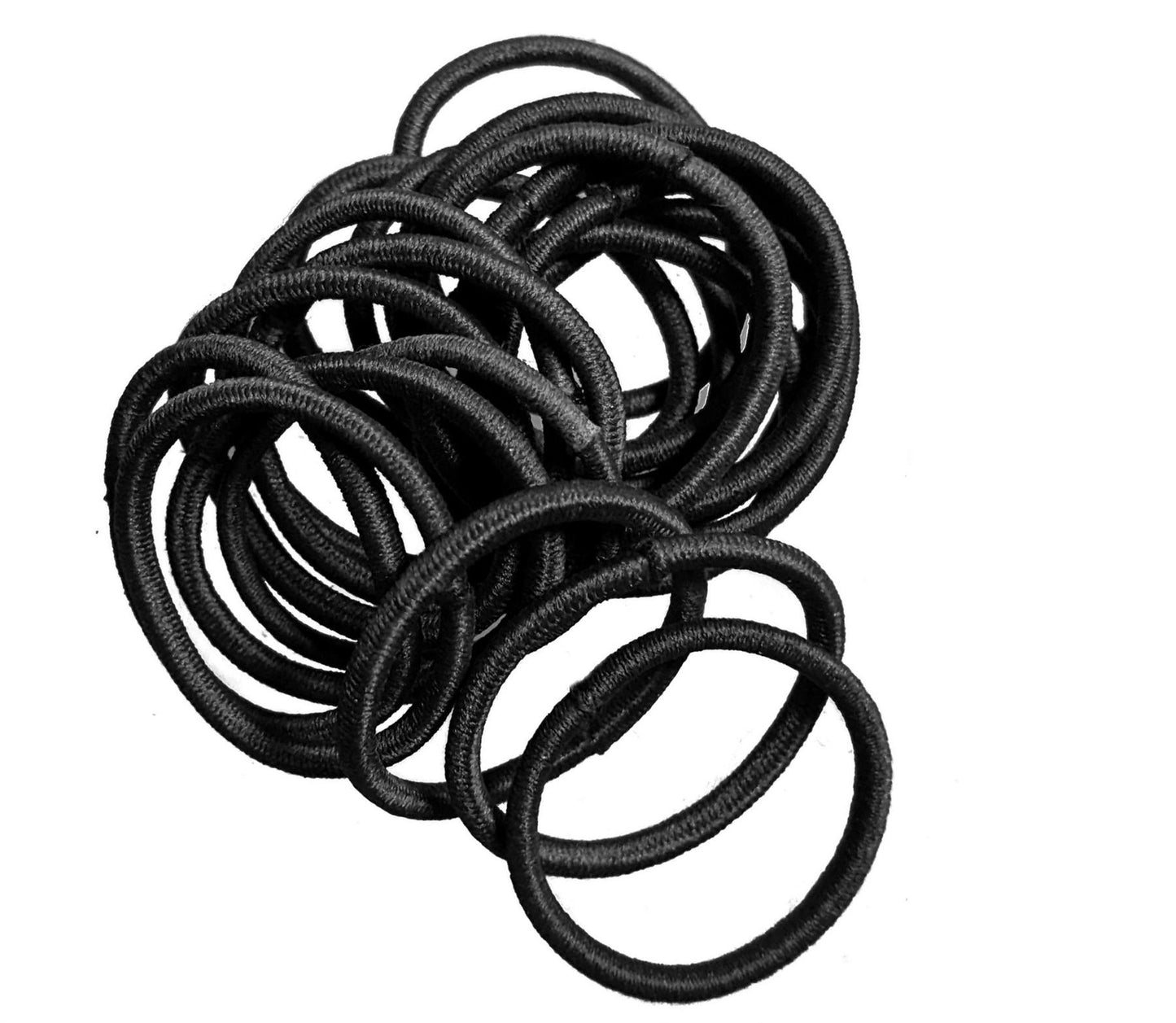 Small Black Snag-Free Thin Hair Bobbles Hair Elastics Hair Bands
