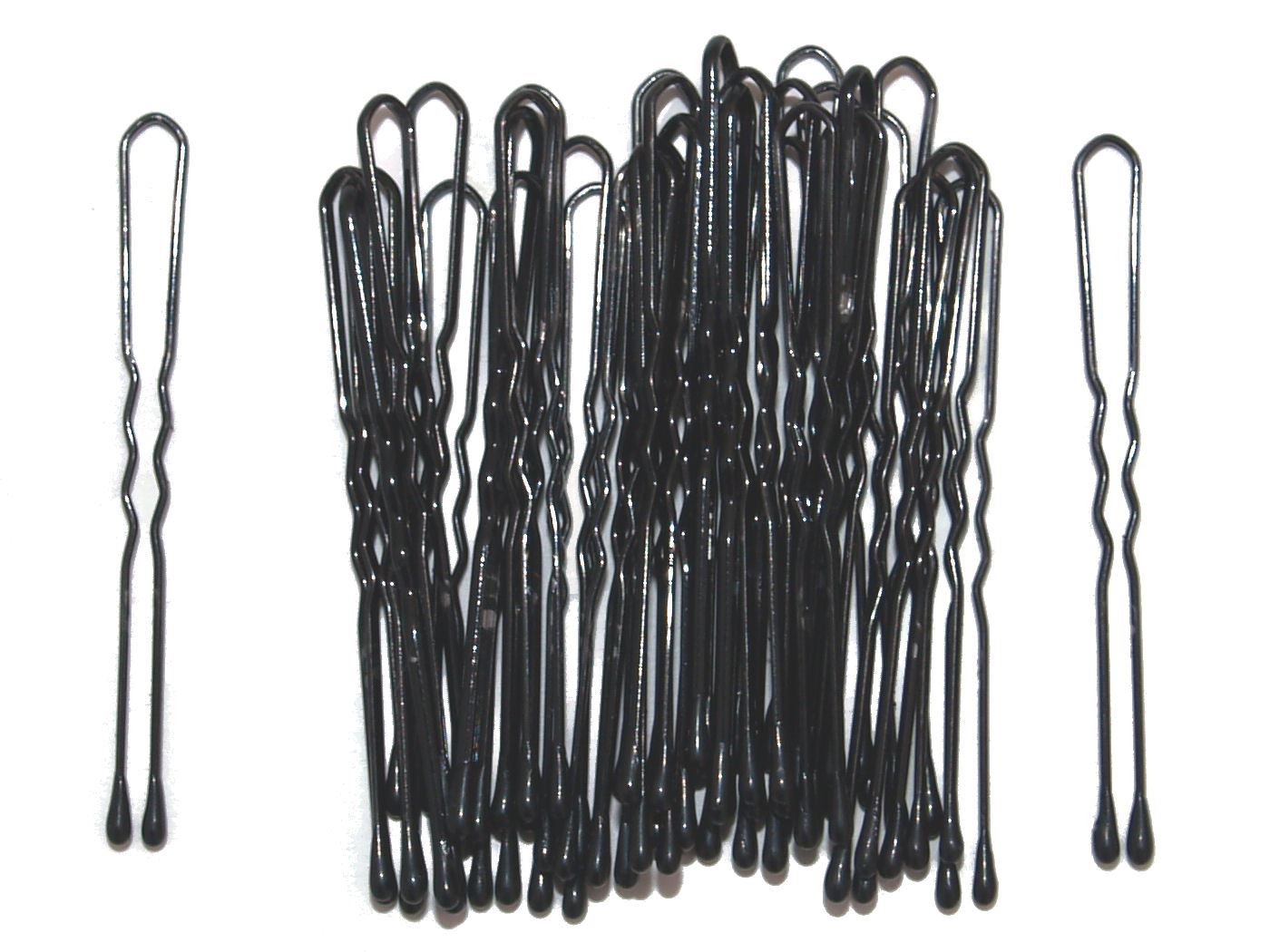 4.5cm Short Black Waved Hair Pins Bobby Pins Grips
