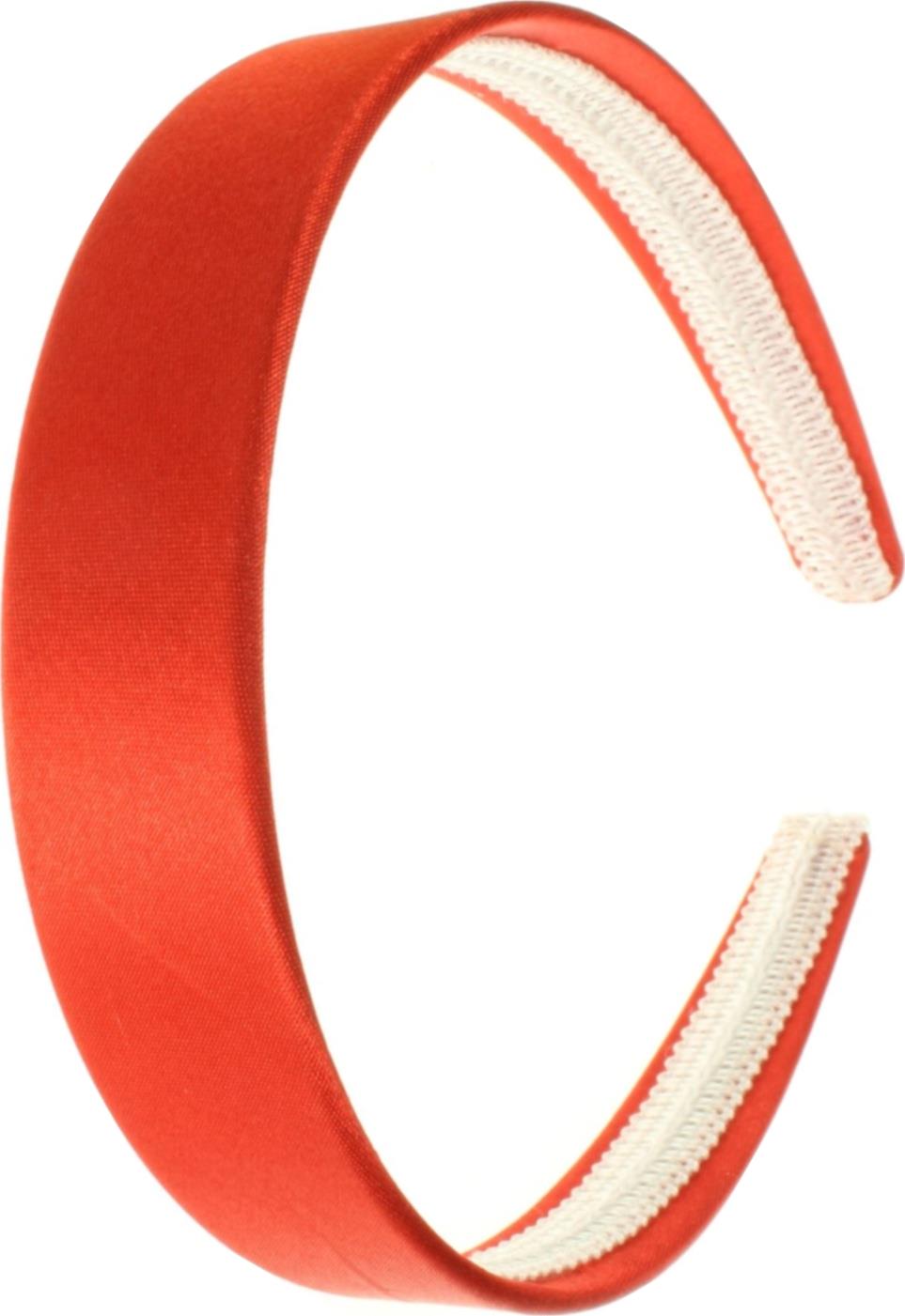 2.5cm (1") Red Satin Covered Plastic Alice Band Hair Band Headband No Teeth