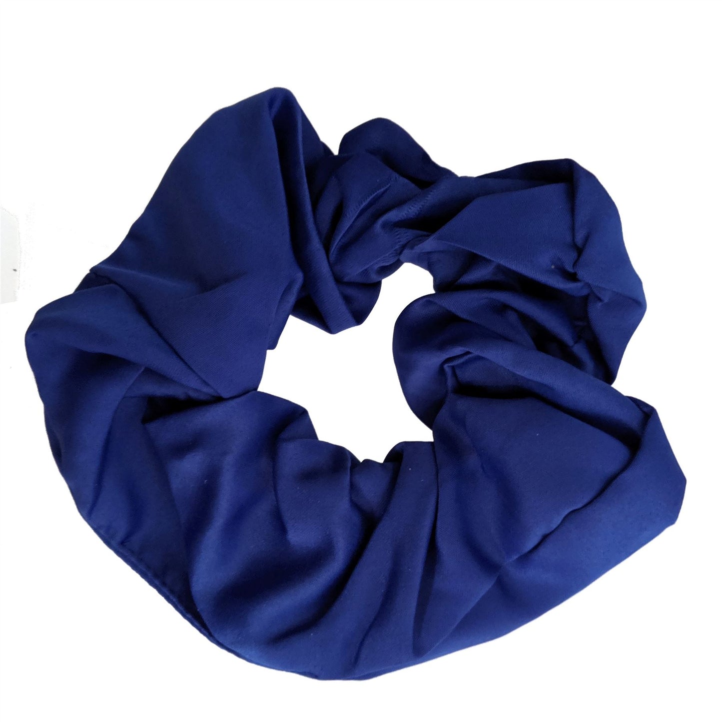 Blue Satin Style Hair Scrunchie Hair Bobble Hair Elastic Band Work Gym