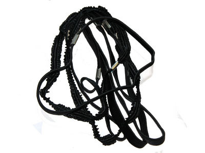 Crinkle Headband Hair Elastics - Black
