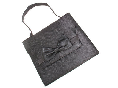 Black Sinamay Handbag