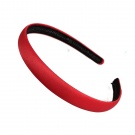 1.5cm Red Matte Satin Headband