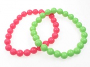 Beaded Bracelet - Pink/Green