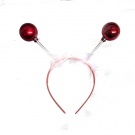 Red Christmas Bauble Deeley Bopper Hairband