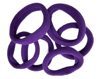 Purple Jersey Endless Snag Free Hair Bobbles Hair Elastics Hair Bands