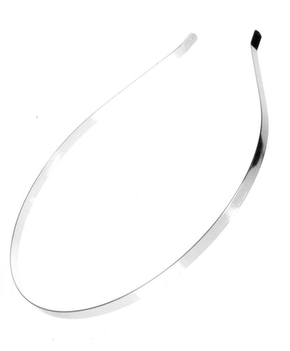 Plain Silver Tiara Base Metal Headband Hair Band Crafting Bridal Prom