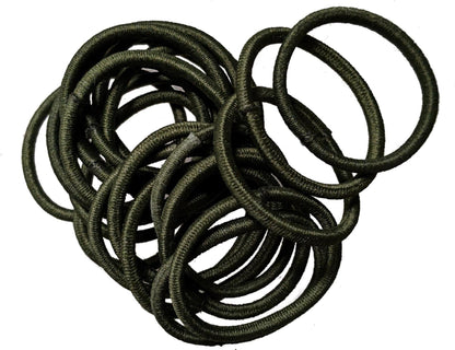 Small Green Snag-Free Thin Hair Bobbles Hair Elastics Hair Bands
