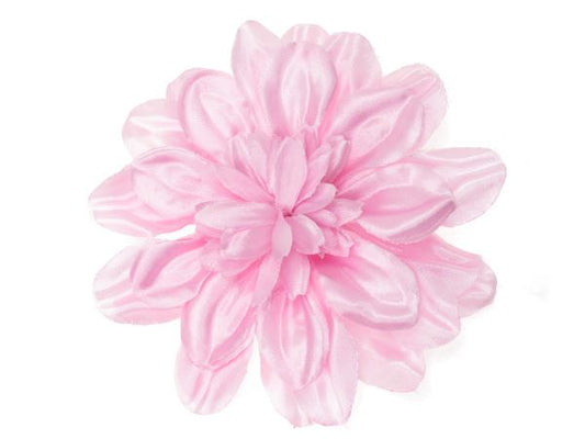 10cm Lilac Shimmer Layered Fabric Hair Flower 4.5cm Hair Clip Clamp