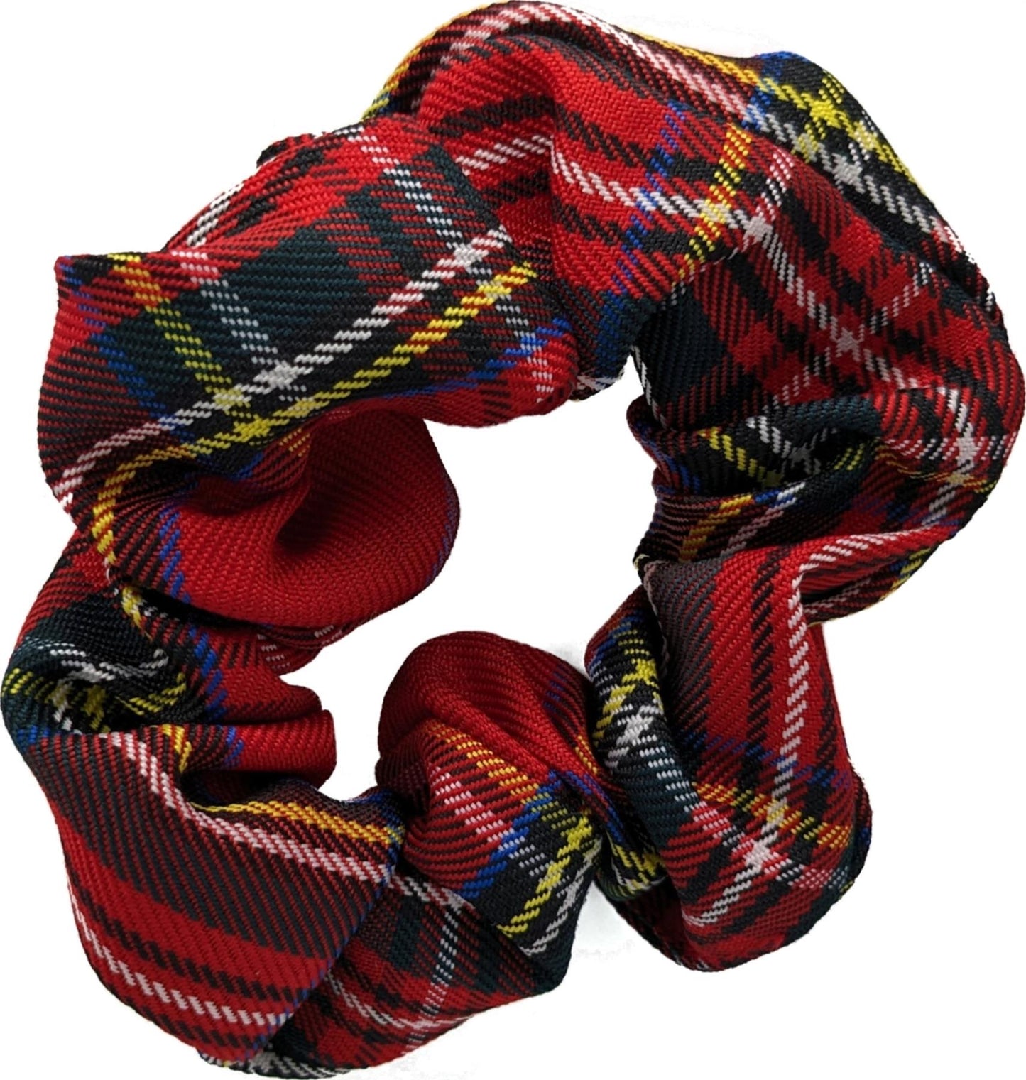 Red Tartan Scottish Hair Scrunchie Elastic Hair Bobble Hair Band Headband