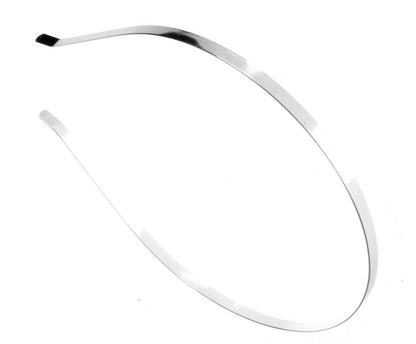 Plain Silver Tiara Base Metal Headband Hair Band Crafting Bridal Prom