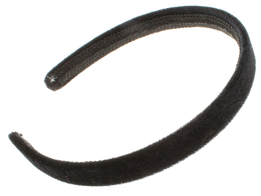 1.5cm Girls Black Velvet Headband Alice Band Hair Band School Hair