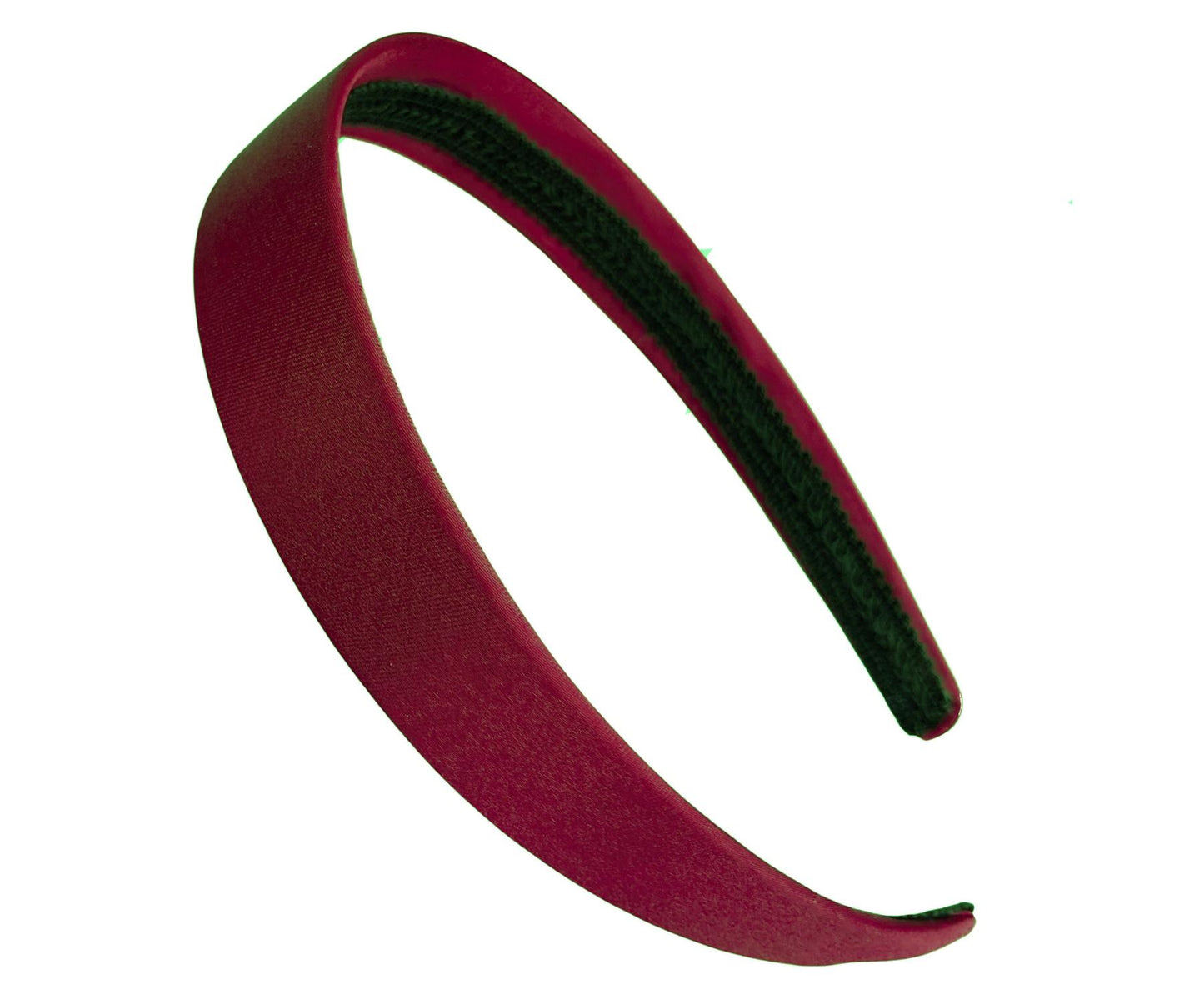 2.5cm (1") Burgundy Fabric Plastic Alice Hair Band Headband No Teeth