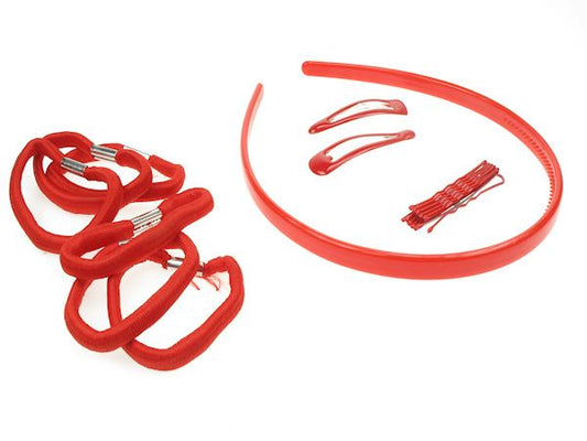 Hair Band Set - Red