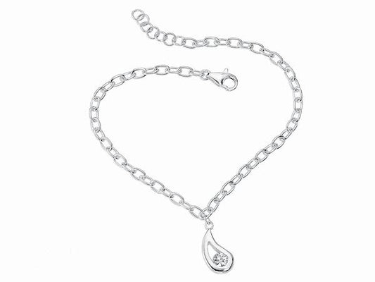 CZ Tear Drop Bracelet