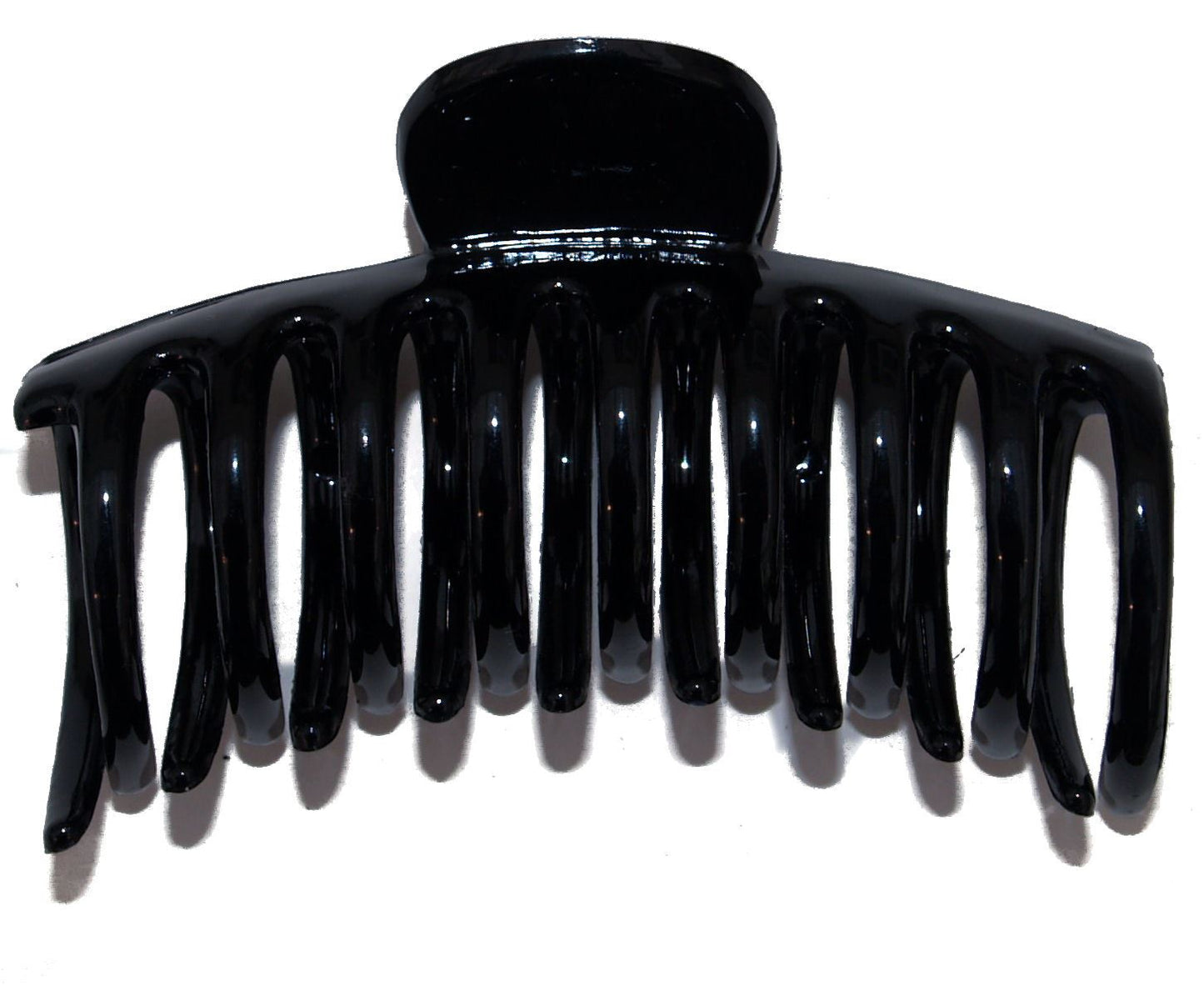 9cm Black Round Plastic Sausage Hair Claw Clip Clamp Hair Accessory