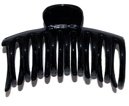 9cm Black Round Plastic Sausage Hair Claw Clip Clamp Hair Accessory