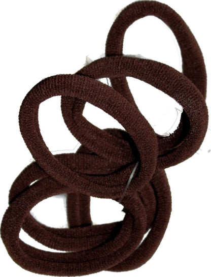 Dark Brown Jersey Endless Snag Free Hair Bobbles Hair Elastics Hair Bands