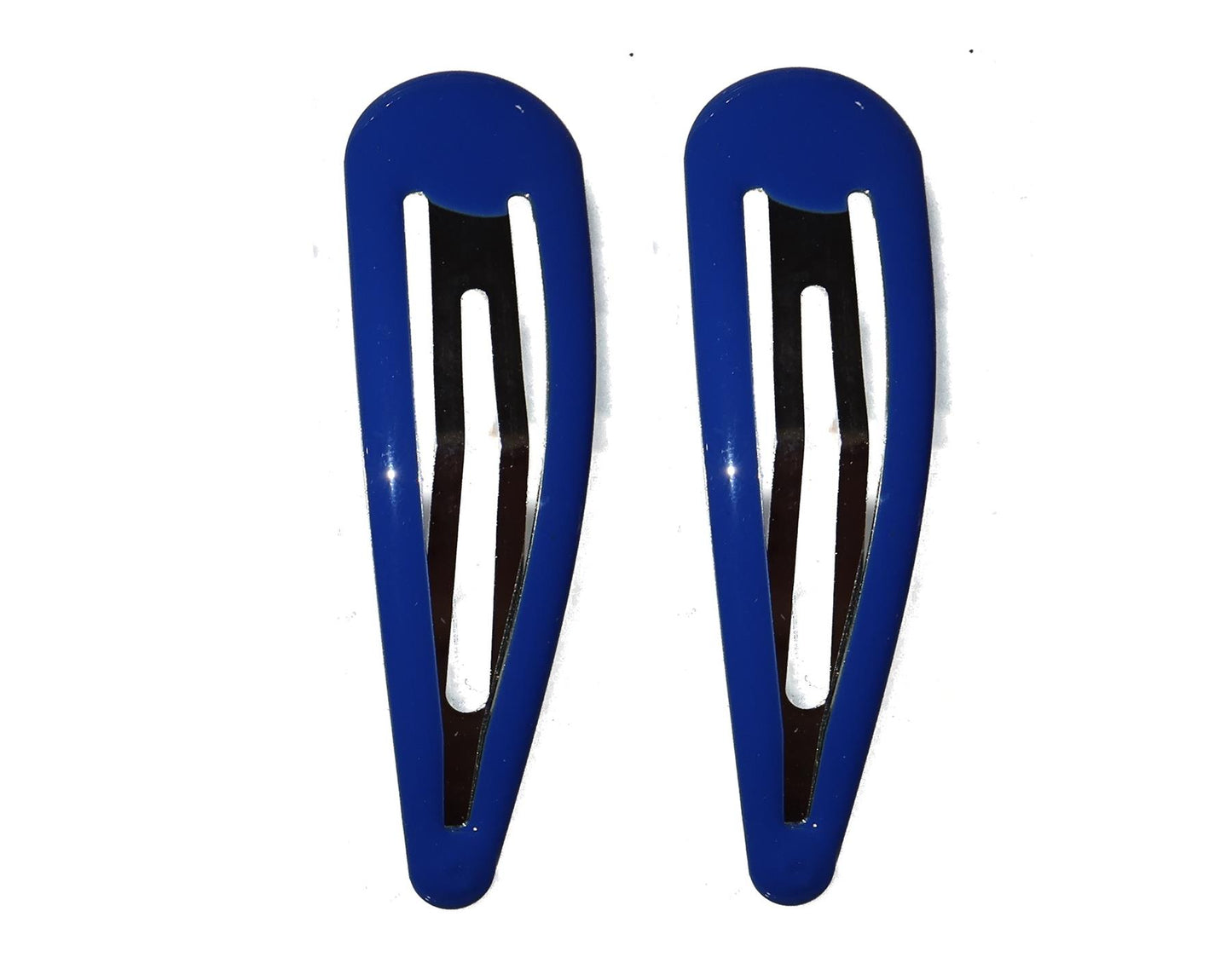 7cm Large Blue Bendies Sleepies Snap Clips Hair Clips Slides School Colour