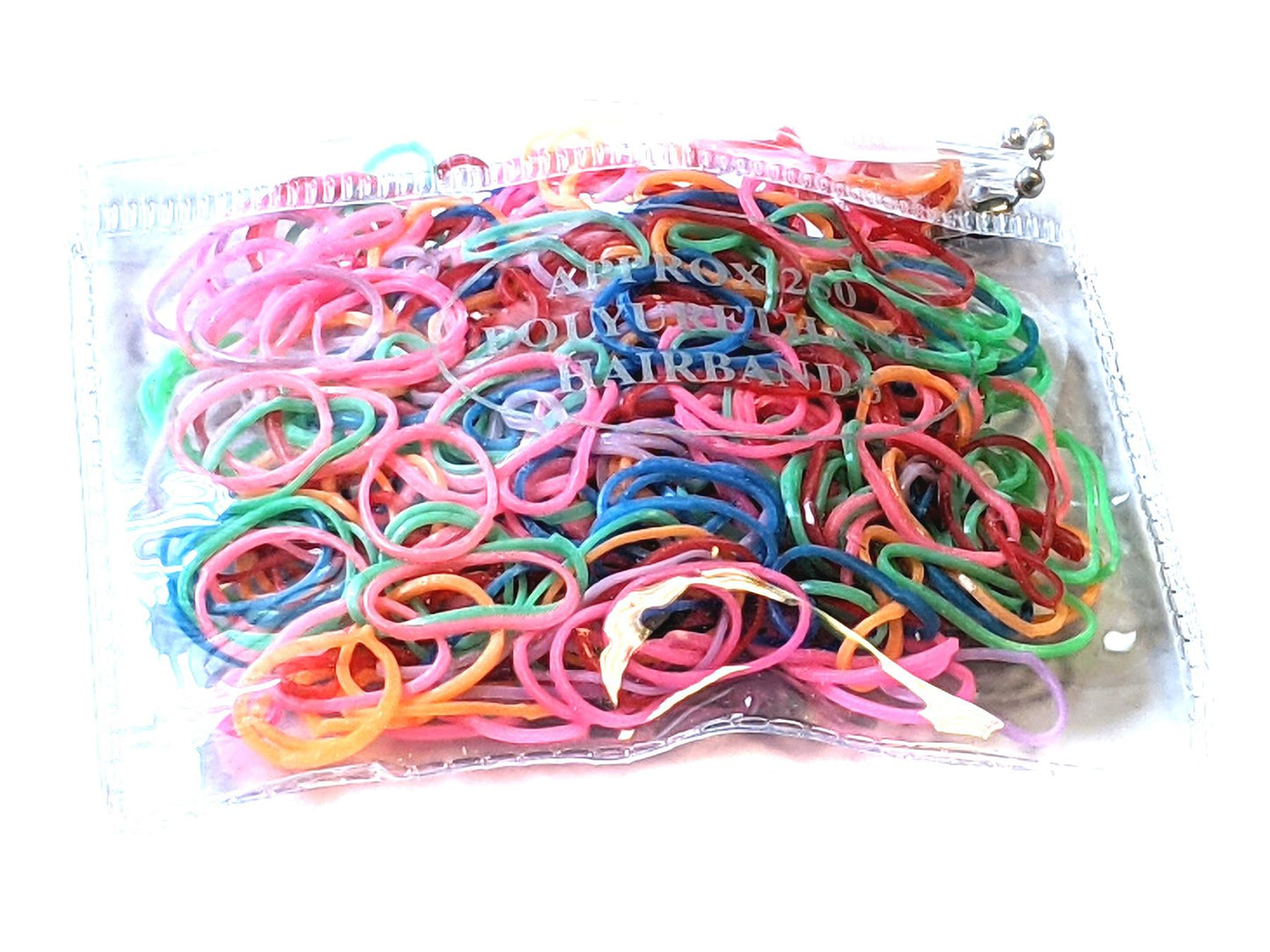250 Small Bright Polyurethane Elastic Bands For Cornrows, Braids, Plaits