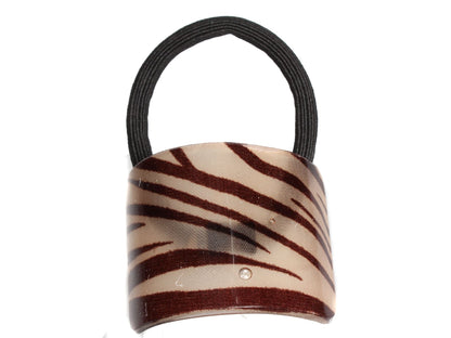 Zebra Curved Ponytail Holder