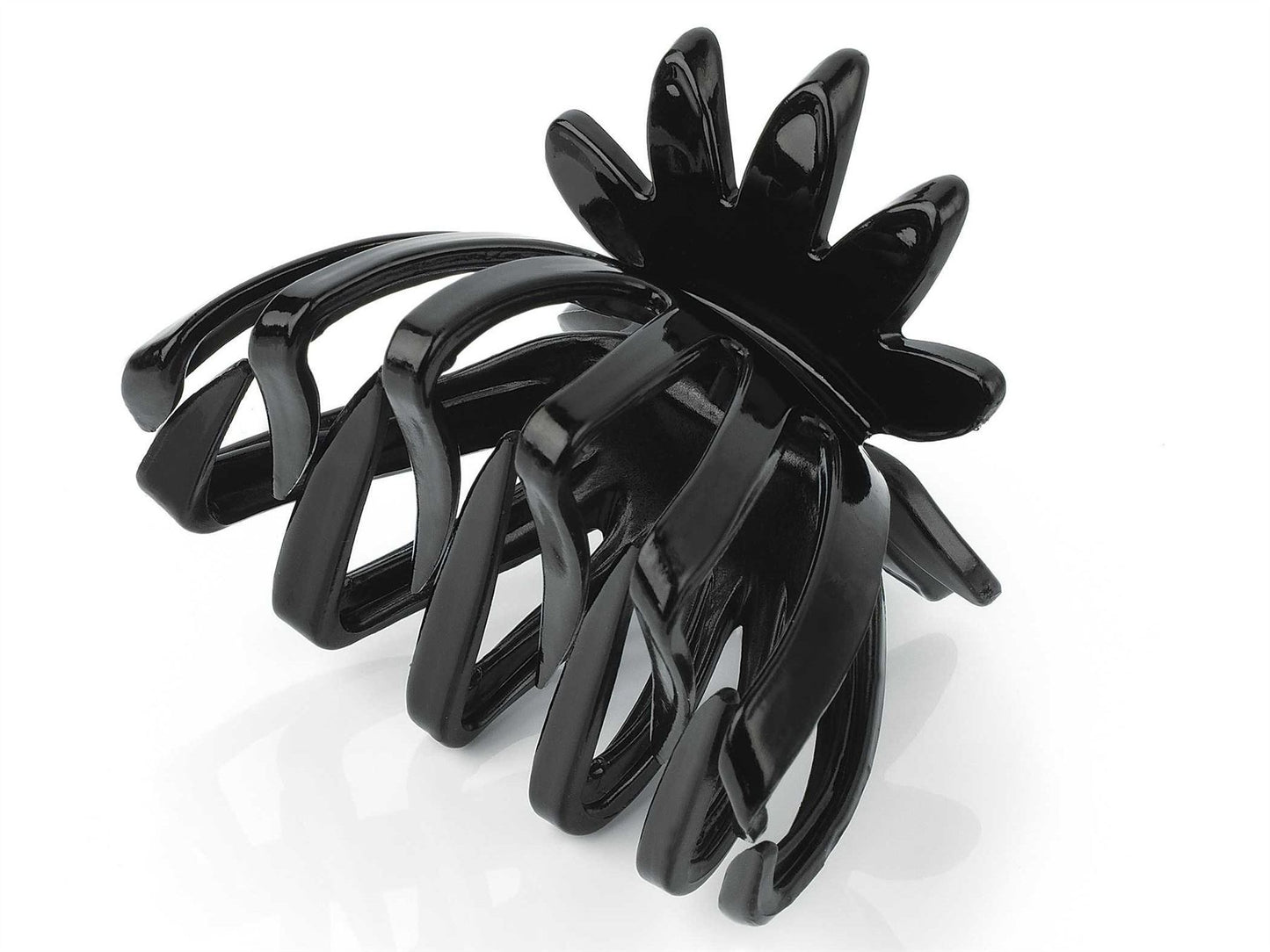 7cm Black Fan Shape Chunky Plastic Hair Claw Clamp Clip Hair  Ladies