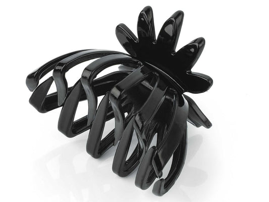 7cm Black Fan Shape Chunky Plastic Hair Claw Clamp Clip Hair  Ladies