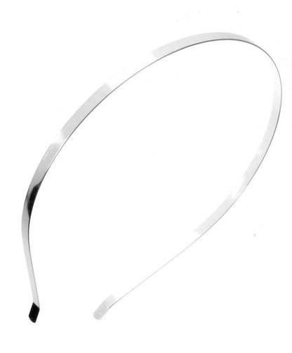 Plain Silver Tiara Base Metal Headband Hair Band Crafting Bridal Prom