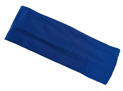 7cm Royal Blue Stretch Headband Bandeau Sports Dance Gym Training Hair Band