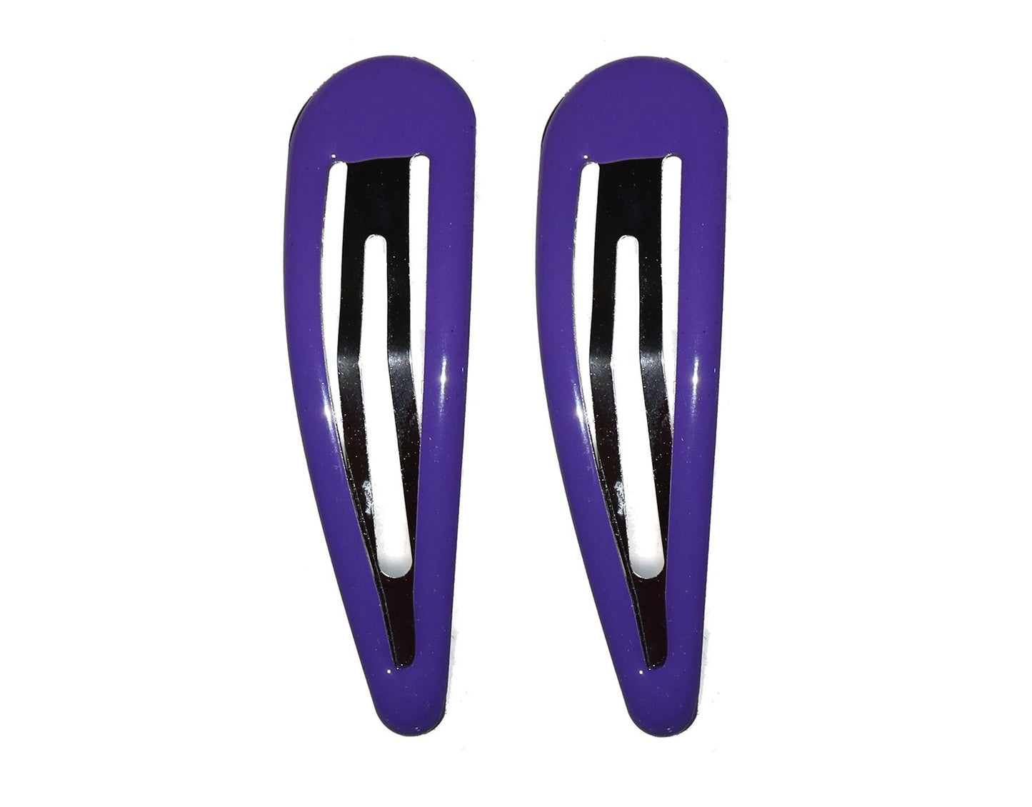 7cm Large Purple Bendies Sleepies Snap Clips Hair Clips Slides School