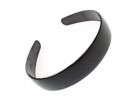 2.5cm Plain Classic Black Plastic Alice Band Hair Band Headband With Teeth