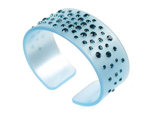 Blue Crystal  Bangle BRaceslet Womens Ladies Girls