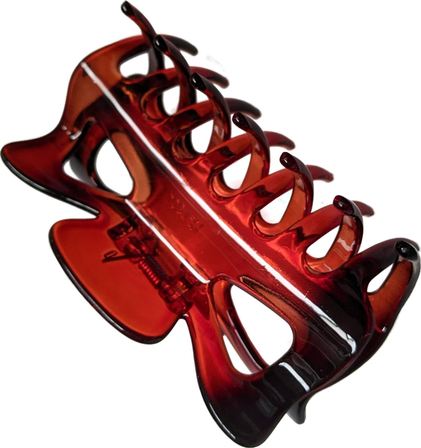 9cm Tort Brown Plastic Hair Claw Clip Clamp Jaw Clip