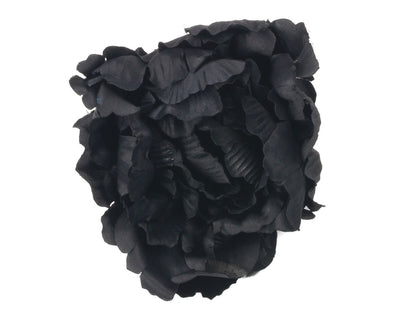 Black Hair Flower Clip Clamp Fascinator Slide Ladies Girls Wedding